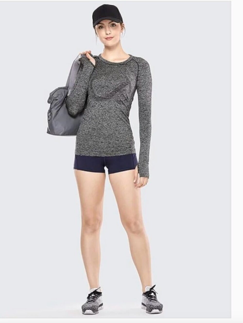 CRZ YOGA Women's Seamless Athletic Long Sleeve Shirt Size S